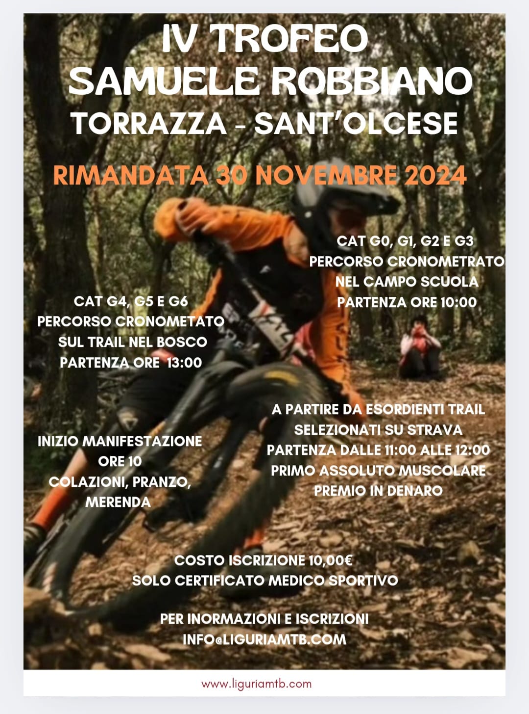 Read more about the article Trofeo Samuele Robbiano, nuova data: 30 novembre 2024